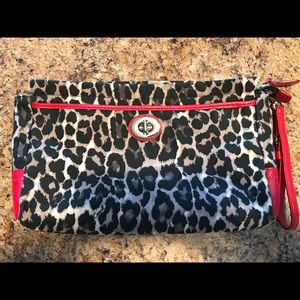 Coach Ocelot Print Large Wristlet